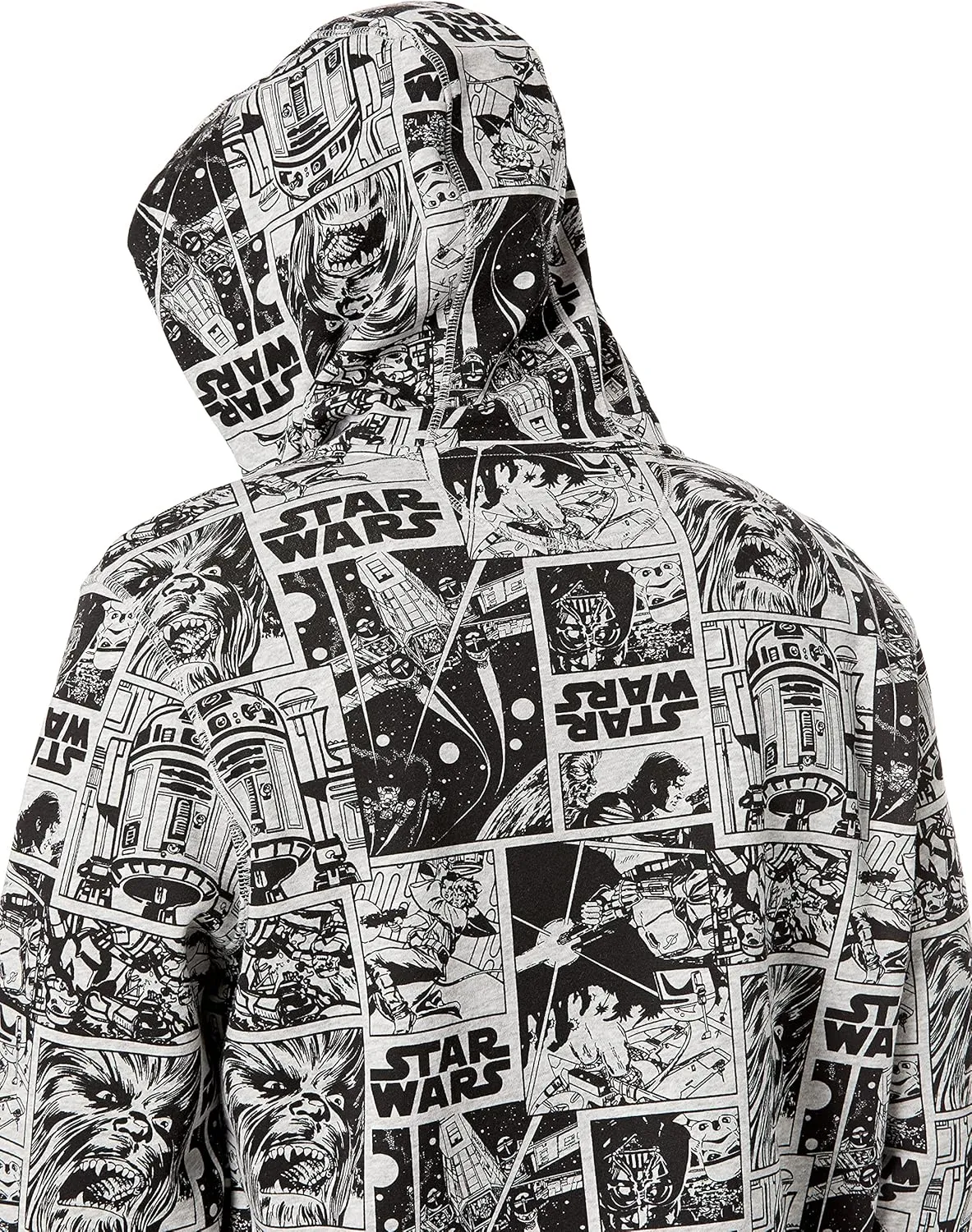 Amazon Essentials Disney | Marvel | Star Wars Men's Fleece Full-Zip Hoodie Sweatshirts (Available in Big & Tall)