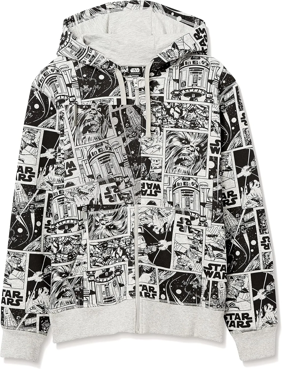 Amazon Essentials Disney | Marvel | Star Wars Men's Fleece Full-Zip Hoodie Sweatshirts (Available in Big & Tall)
