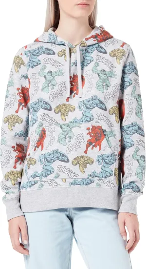Amazon Essentials Disney | Marvel | Star Wars | Princess Women's Fleece Pullover Hoodie Sweatshirts (Available in Plus Size)