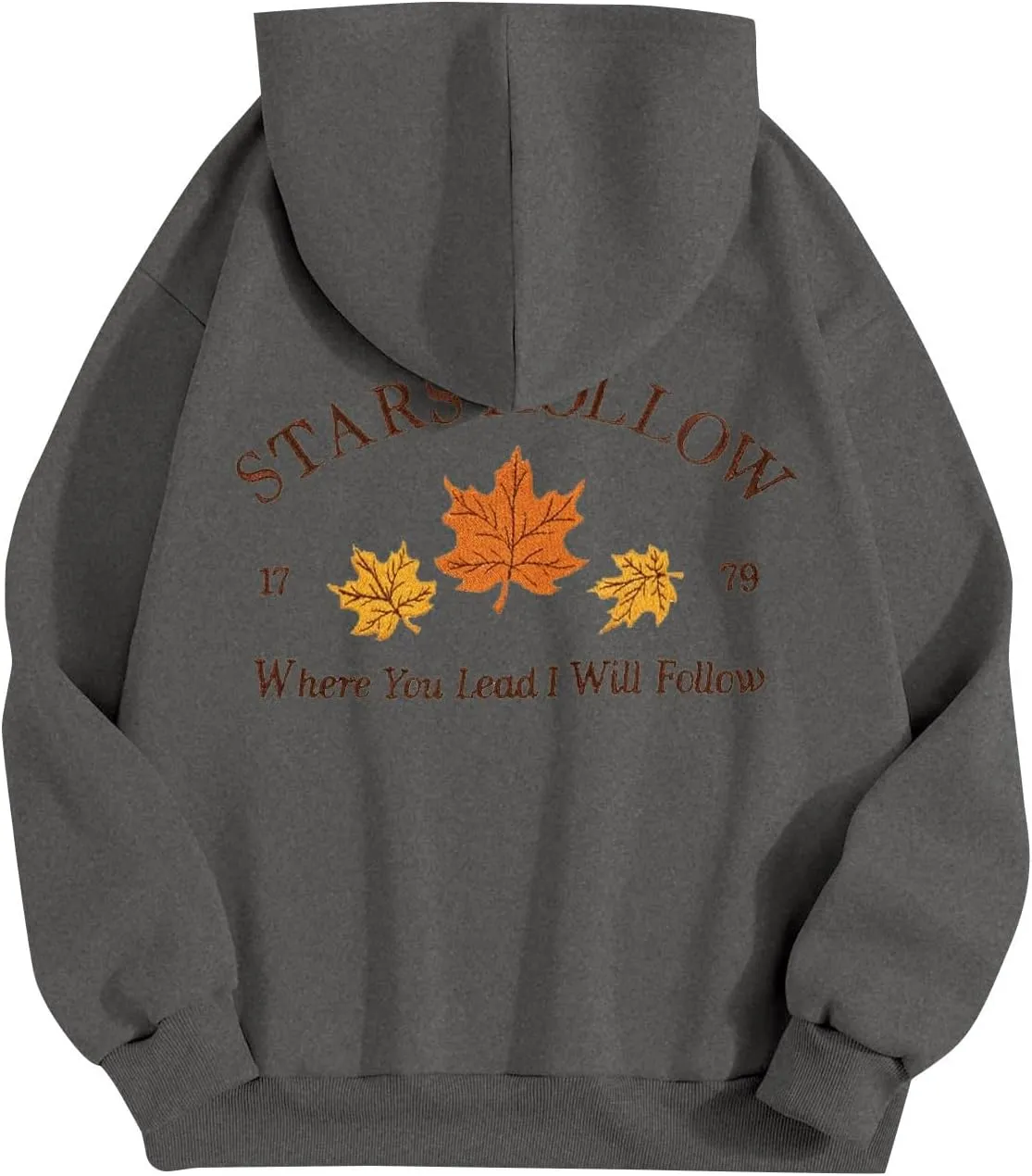 Azeralia Hoodies for Women Long Sleeve Crewneck Sweatshirt Printed Casual Pullover Autumn Daily Comfortable Top