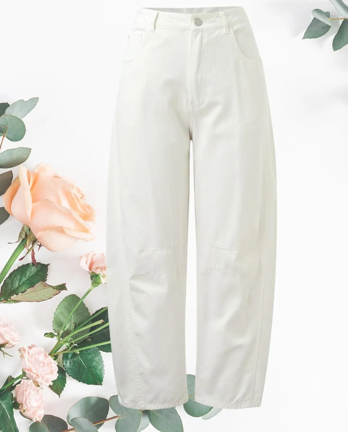Barrel Jeans Women Baggy Boyfriend Wide Leg High Waist Midrise Button Fly Y2k Cargo Fall 2024