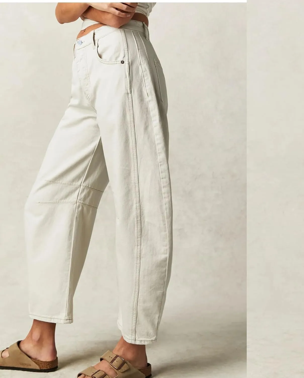 Barrel Jeans Women Baggy Boyfriend Wide Leg High Waist Midrise Button Fly Y2k Cargo Fall 2024