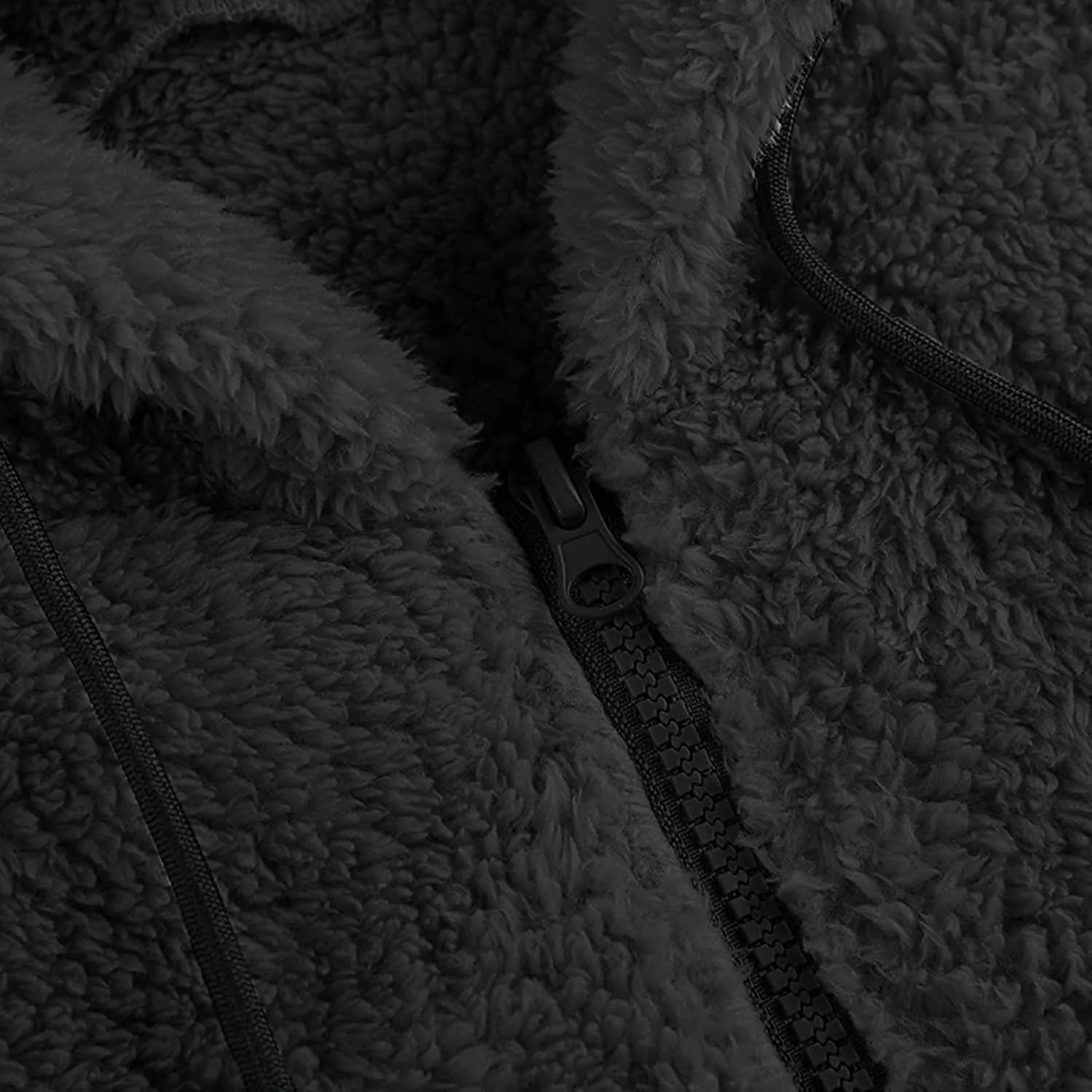 BIFUTON Winter Jackets for Men, Men's Outdoor Casual Fleece Sherpa Lined Full Zip Hooded Jacket Warm Heavyweight Winter Coats