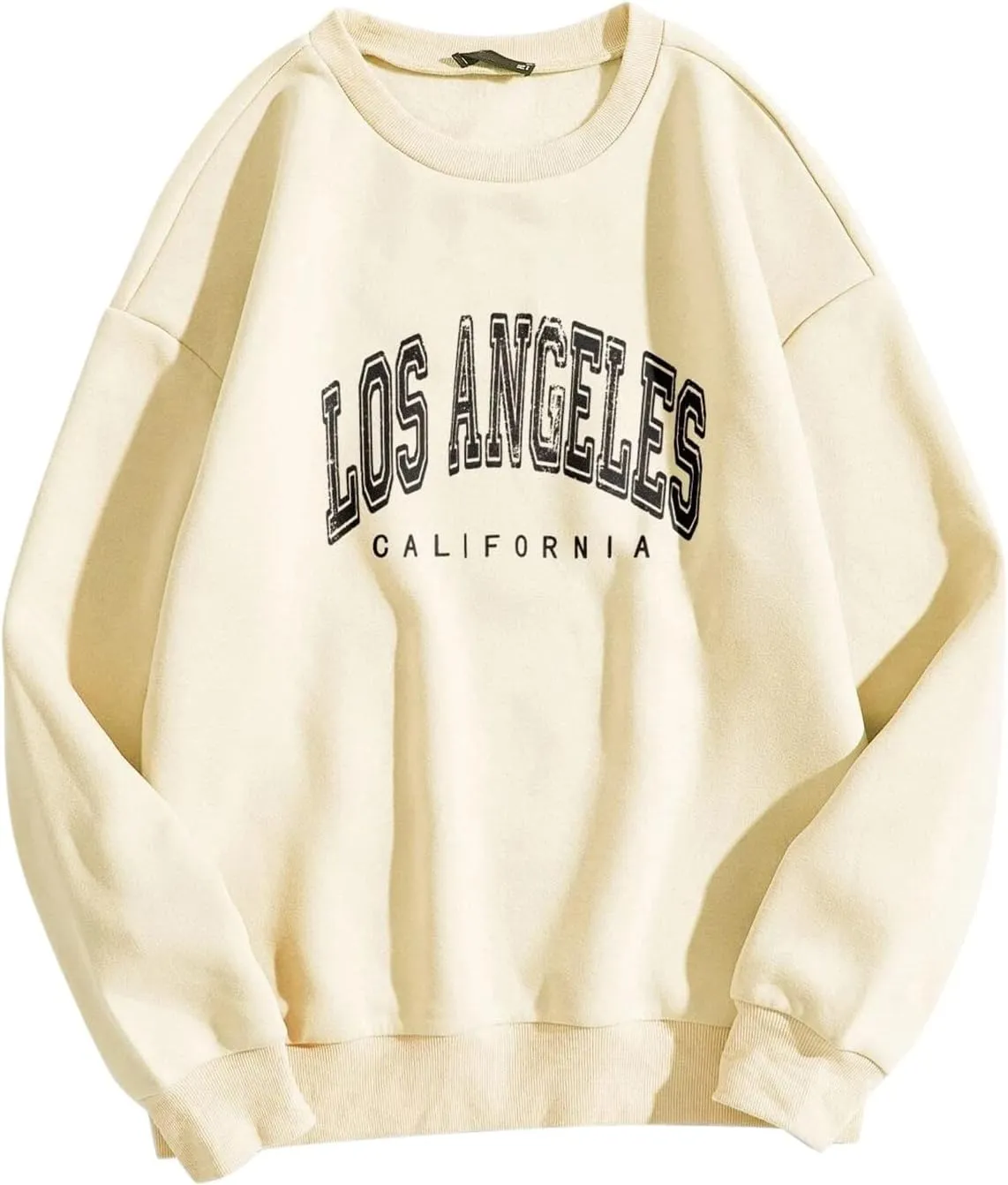 California Sweatshirts for Women Crewneck Letter Graphic Vacation Shirt Long Sleeve Sweatshirts
