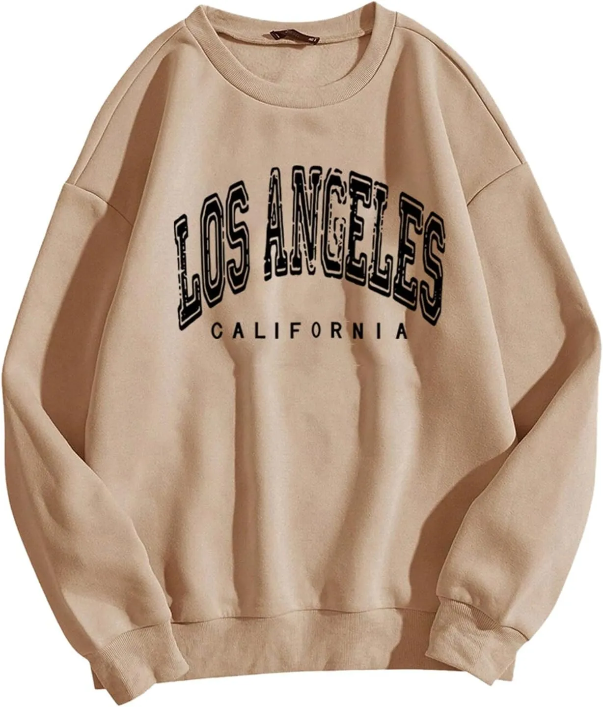 California Sweatshirts for Women Crewneck Letter Graphic Vacation Shirt Long Sleeve Sweatshirts