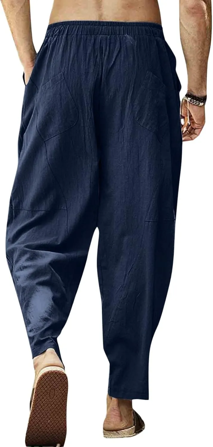 Cargo Pants for Men Relaxed Fit Pockets Men Splicing Printed Overalls Casual Pocket Sport Work Casual Trouser Pants