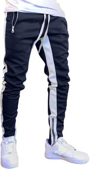 Cargo Sweatpants for Men Tactical Pants Lightweight Hiking Workout Jogger Mens Streetwear Reflective Tactical Track