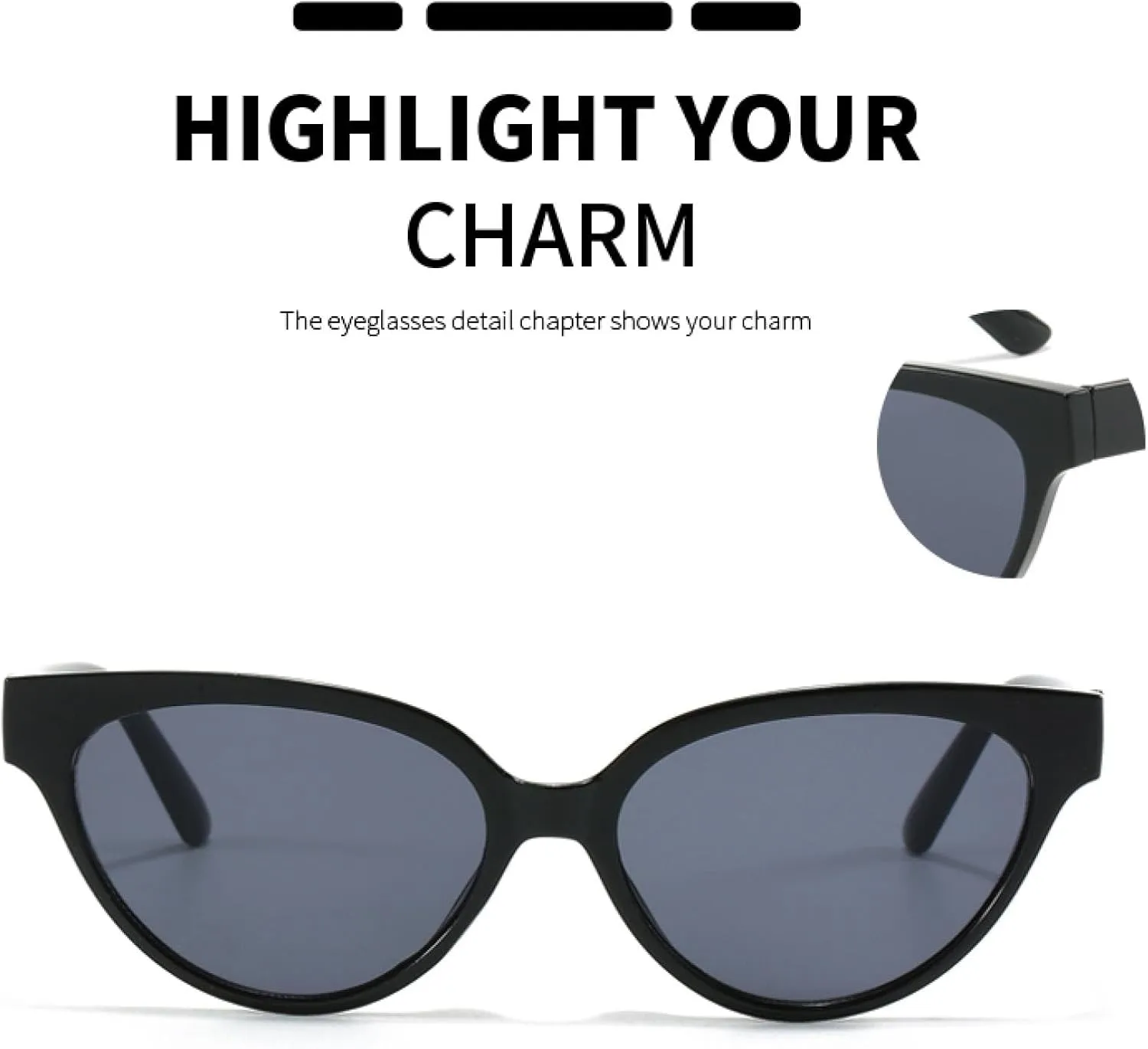 Cat Eye Sunglasses for Women Men Retro Cat Eye Uv400 Vintage Travel