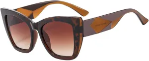 Cat Eye Sunglasses Men Women Sun Glasses Travel Shades Vintage Retro UV400,Leopard,One size