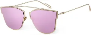 Cat Eye Sunglasses Women Vintage Mirror Lens Sun Glasses Shades