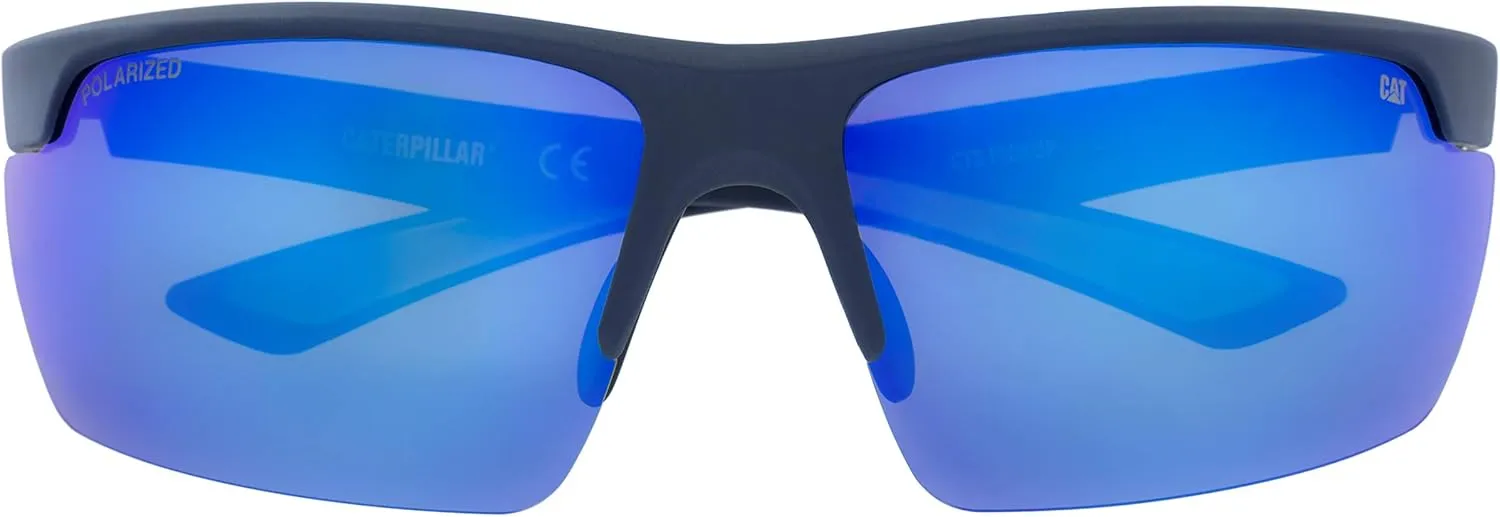Caterpillar Men's Pickup Polarized Sunglasses Rectangular