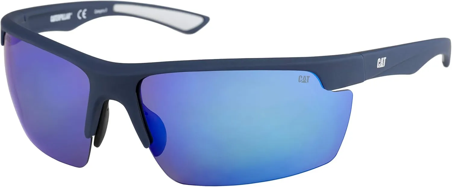 Caterpillar Men's Pickup Polarized Sunglasses Rectangular