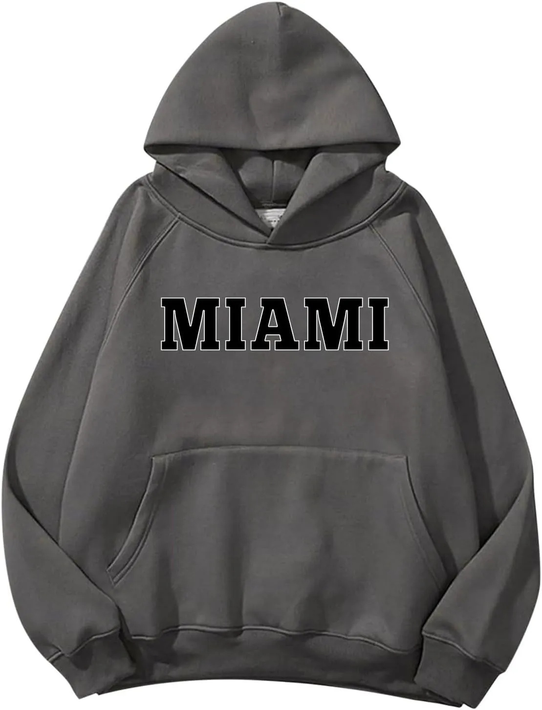 Chicago Hoodies for Women Cozy Sweatshirt Y2K Crewneck Long Sleeve Pullover Oversized Hoodie with Pockets