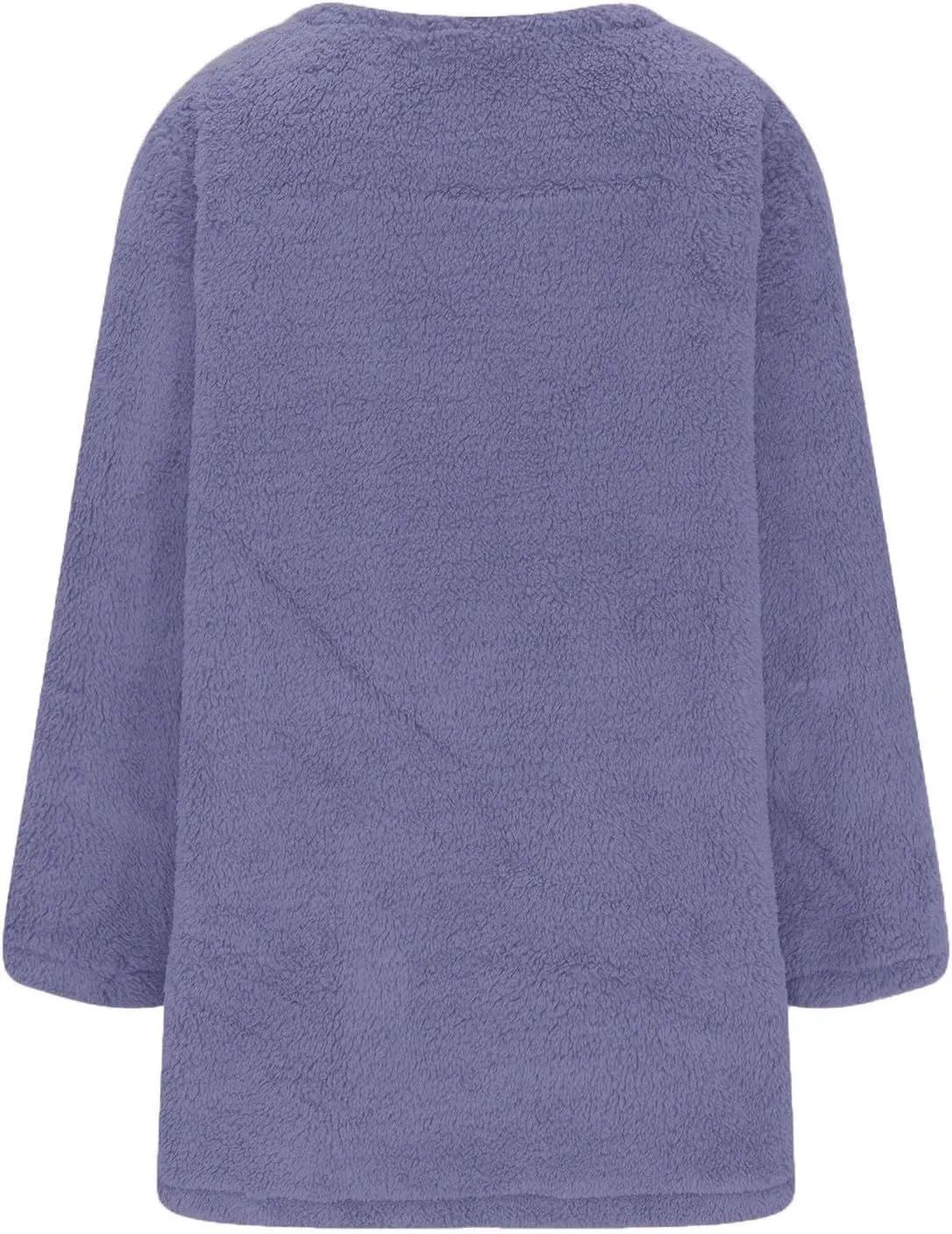 Color Block Long Sleeve Fleece CrewNeck Sweatshirt with Pockets for Women Reversible Lightweight Windbreaker Jackets