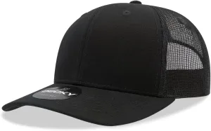 DECKY 6 Panel Mid Profile Structured Cotton Blend Trucker