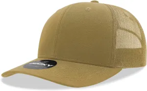 DECKY 6 Panel Mid Profile Structured Cotton Blend Trucker