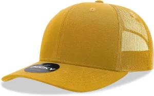 DECKY 6 Panel Mid Profile Structured Cotton Blend Trucker