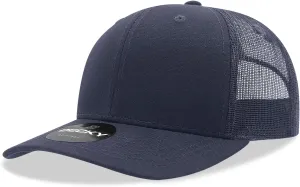 DECKY 6 Panel Mid Profile Structured Cotton Blend Trucker