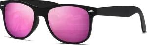 DEMIKOS Sunglasses Men Polarized Sunglasses for Mens Womens Retro Mirror Lens for Driving Fishing UV400 Protection