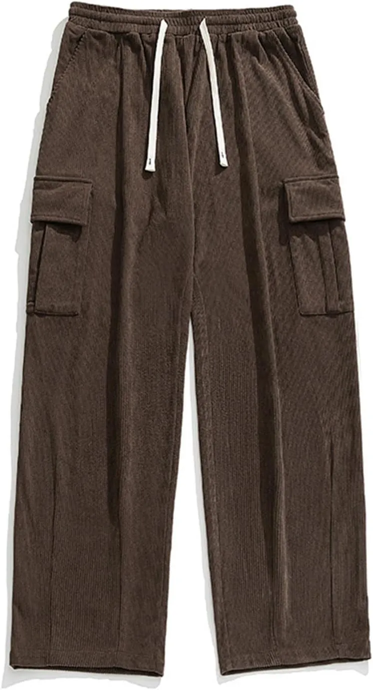 Dgoopd Slim Fit Cargo Joggers for Men Casual Cargo Sweatpants Waist Drawstring Joggers Hiking Tactical Pants