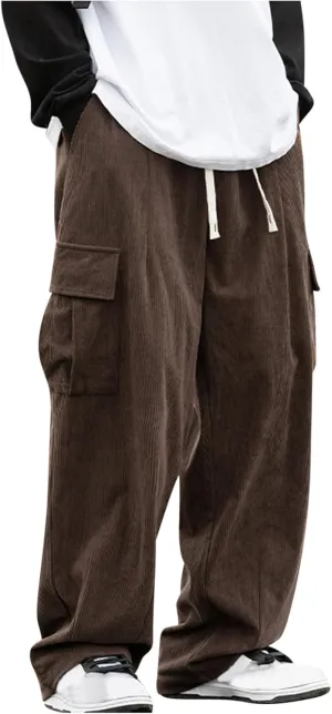Dgoopd Slim Fit Cargo Joggers for Men Casual Cargo Sweatpants Waist Drawstring Joggers Hiking Tactical Pants