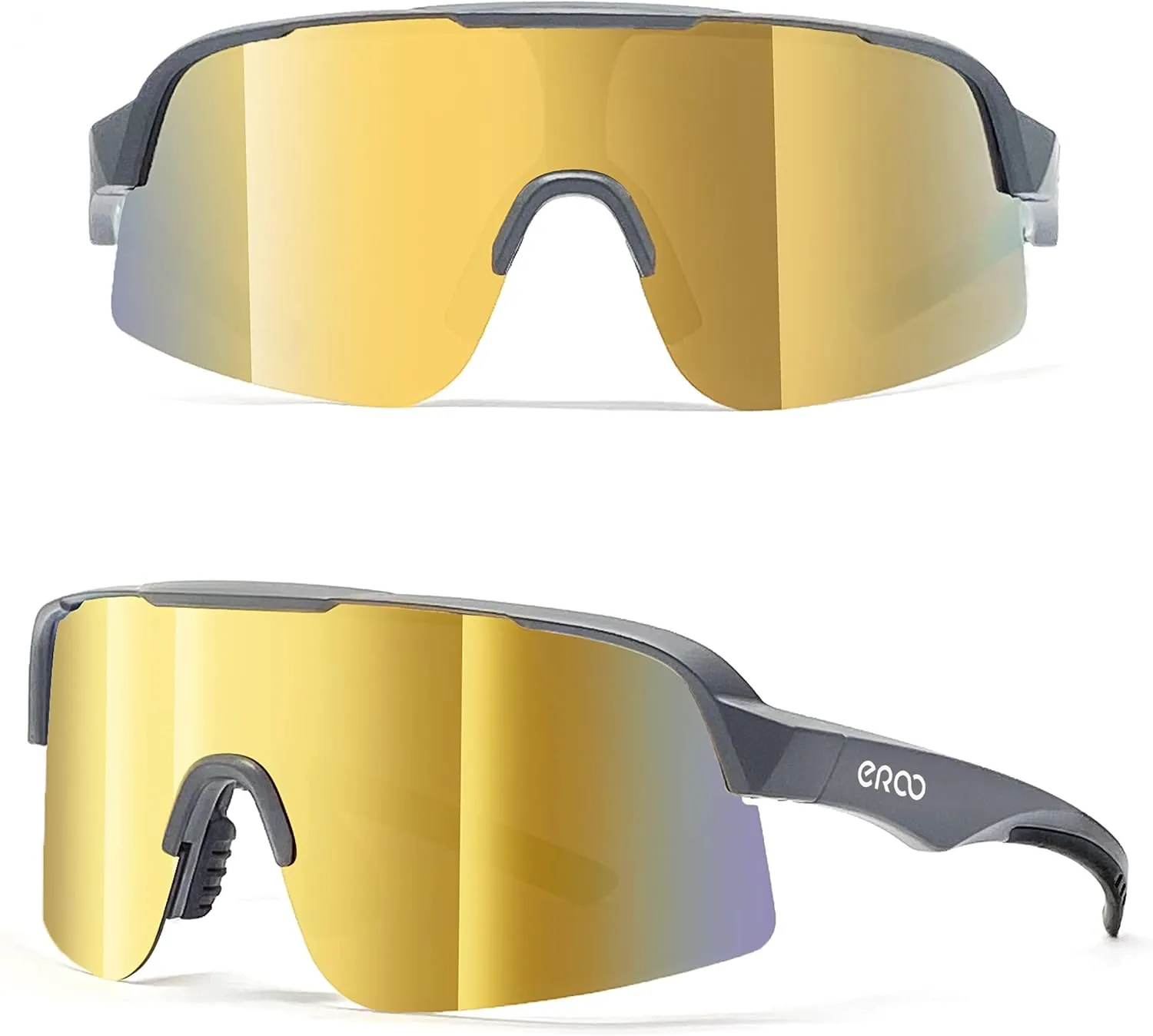 EAZYRUN Large to Medium Polarized shield sunglasses for men baseball ski biking running cycling beach volleyball fishing