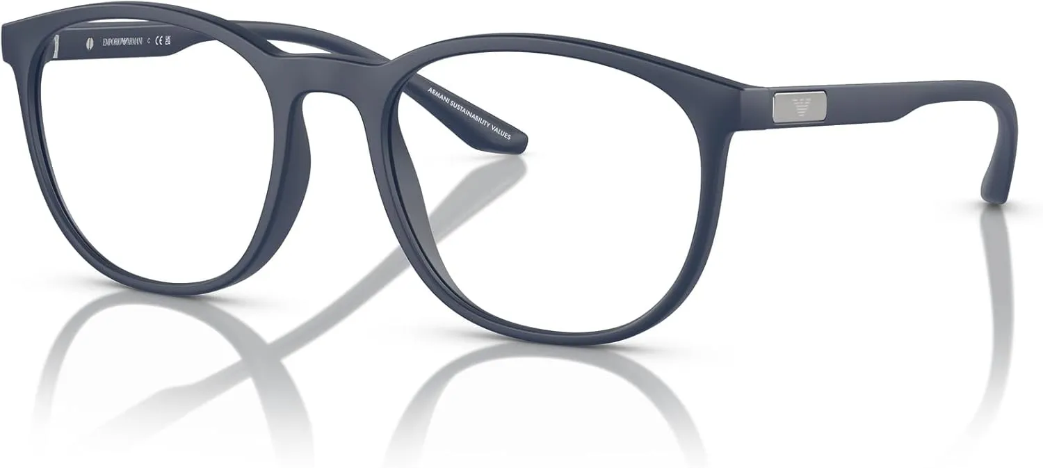 Emporio Armani Men's Ea3229 Round Prescription Eyewear Frames