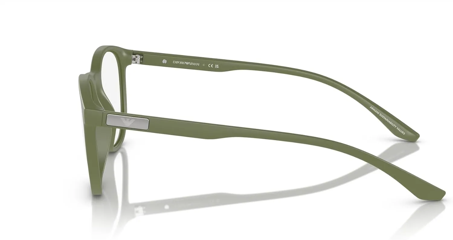 Emporio Armani Men's Ea3229 Round Prescription Eyewear Frames
