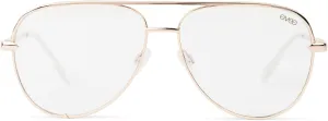 EVEE Fashionable Metal Aviator Glasses for Men and Women with Blue Light Blocking - (Gemini Mini)