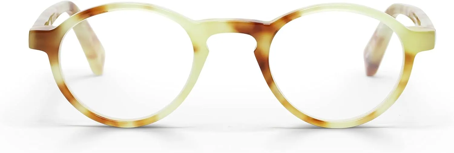 eyebobs - Board Stiff (Narrow) | Premium Reading Glasses for Men and Women | Round Frame for Narrow Faces | Sizes 0.0x - 4.0x