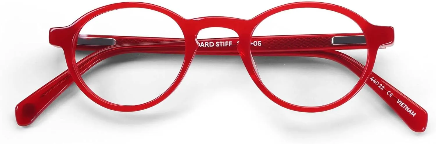 eyebobs - Board Stiff (Narrow) | Premium Reading Glasses for Men and Women | Round Frame for Narrow Faces | Sizes 0.0x - 4.0x