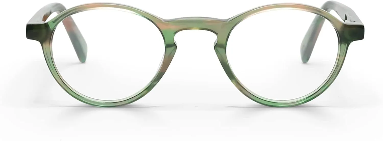 eyebobs - Board Stiff (Narrow) | Premium Reading Glasses for Men and Women | Round Frame for Narrow Faces | Sizes 0.0x - 4.0x