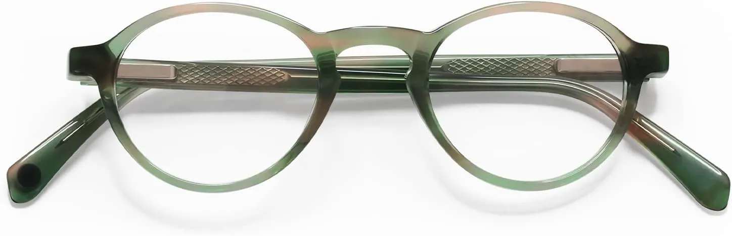 eyebobs - Board Stiff (Narrow) | Premium Reading Glasses for Men and Women | Round Frame for Narrow Faces | Sizes 0.0x - 4.0x
