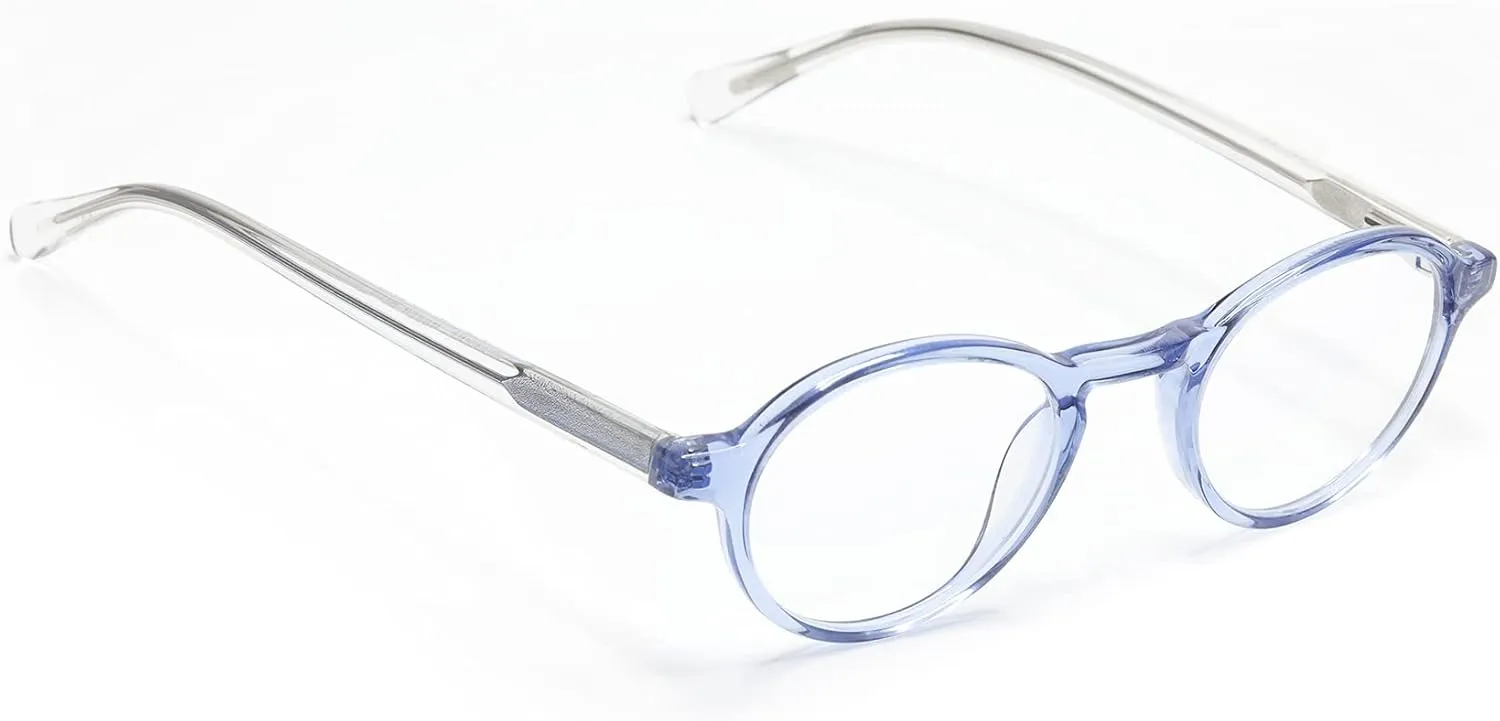 eyebobs - Board Stiff (Narrow) | Premium Reading Glasses for Men and Women | Round Frame for Narrow Faces | Sizes 0.0x - 4.0x