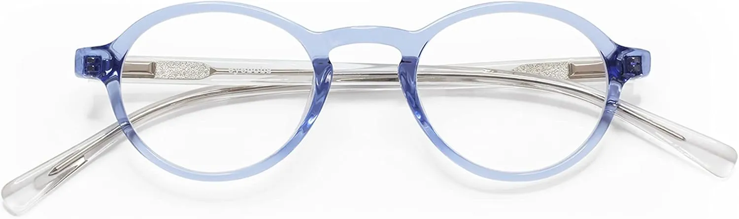 eyebobs - Board Stiff (Narrow) | Premium Reading Glasses for Men and Women | Round Frame for Narrow Faces | Sizes 0.0x - 4.0x
