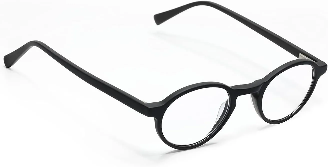 eyebobs - Board Stiff (Narrow) | Premium Reading Glasses for Men and Women | Round Frame for Narrow Faces | Sizes 0.0x - 4.0x
