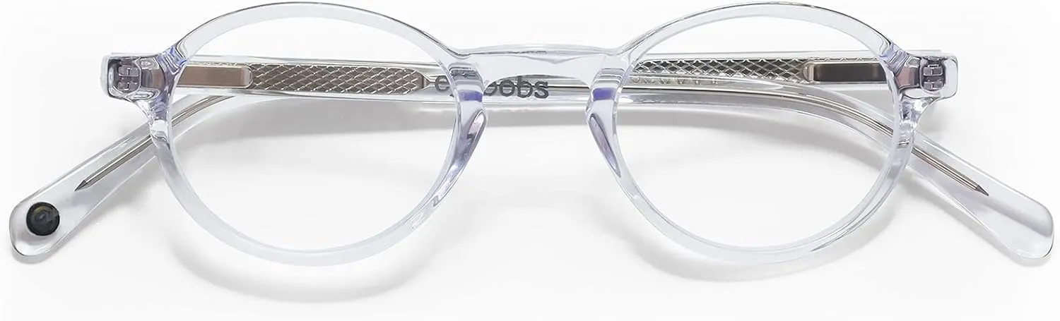 eyebobs - Board Stiff (Narrow) | Premium Reading Glasses for Men and Women | Round Frame for Narrow Faces | Sizes 0.0x - 4.0x