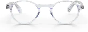 eyebobs - Board Stiff (Narrow) | Premium Reading Glasses for Men and Women | Round Frame for Narrow Faces | Sizes 0.0x - 4.0x