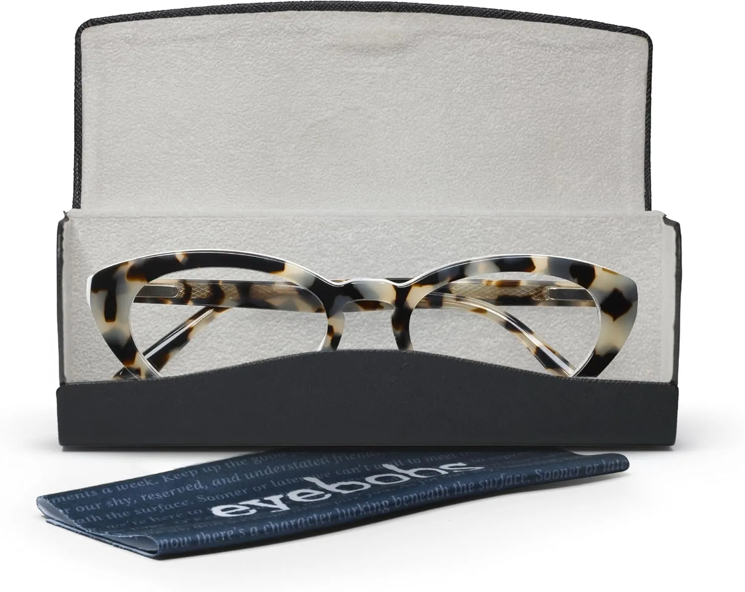 eyebobs - Fat Cat | Premium Reading Glasses for Men and Women | Round Frame for Narrow Faces | Available in 0.0x - 4.0x