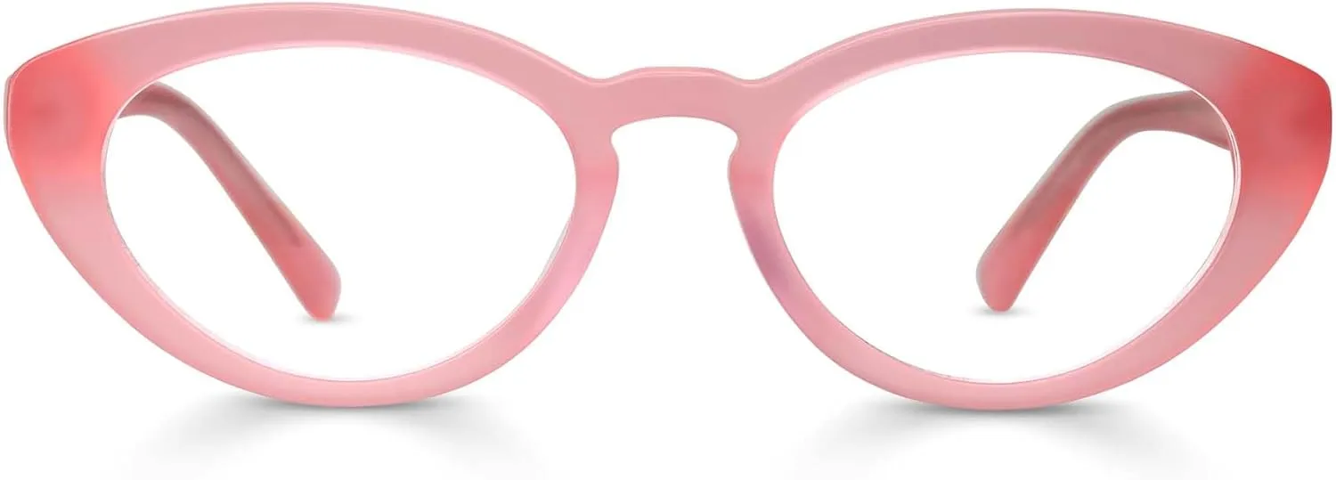 eyebobs - Fat Cat | Premium Reading Glasses for Men and Women | Round Frame for Narrow Faces | Available in 0.0x - 4.0x