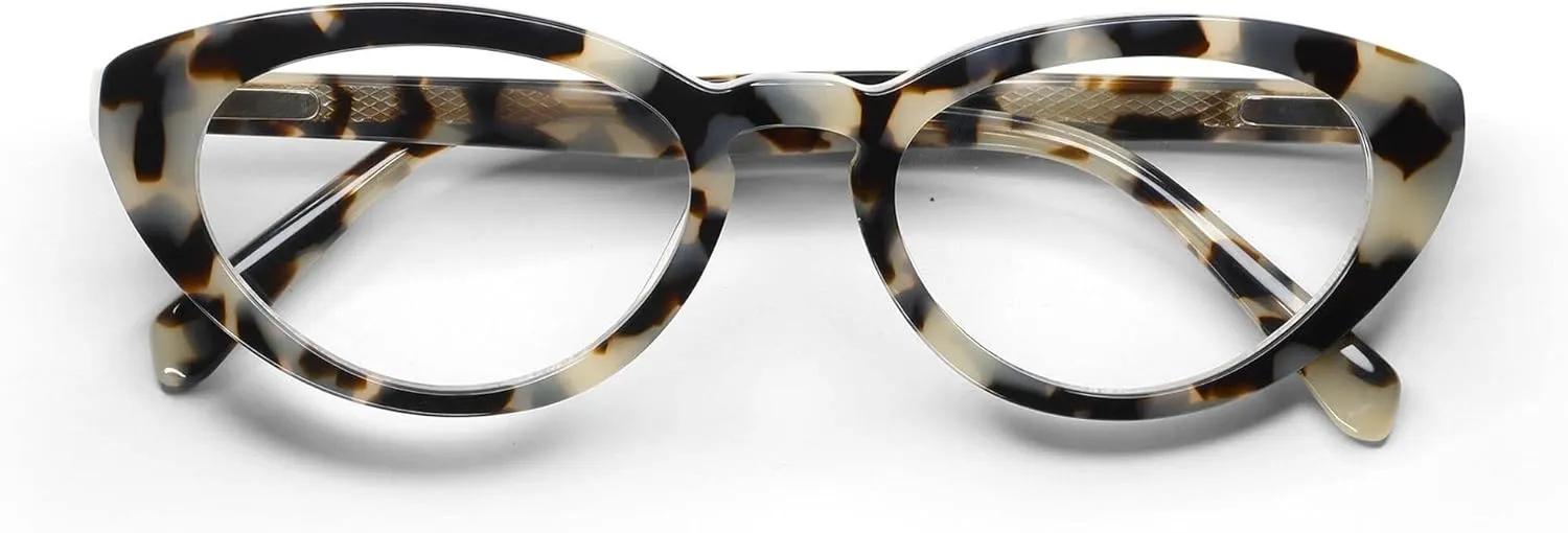 eyebobs - Fat Cat | Premium Reading Glasses for Men and Women | Round Frame for Narrow Faces | Available in 0.0x - 4.0x
