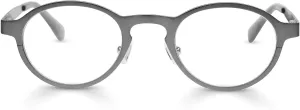 eyebobs - Hard Wear | Premium Reading Glasses for Men and Women | Round Frame for Narrow Faces | Available in 0.0x - 4.0x