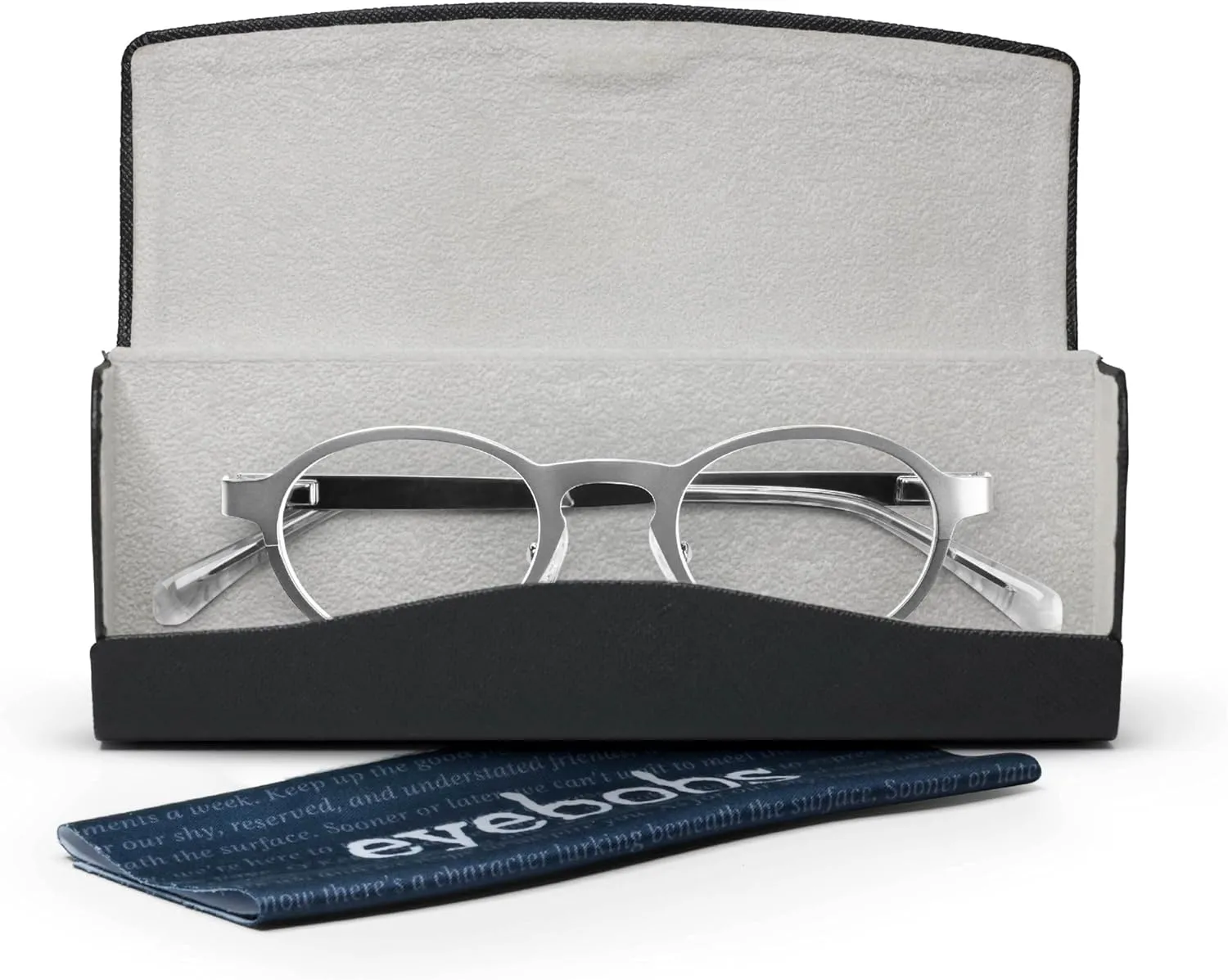 eyebobs - Hard Wear | Premium Reading Glasses for Men and Women | Round Frame for Narrow Faces | Available in 0.0x - 4.0x