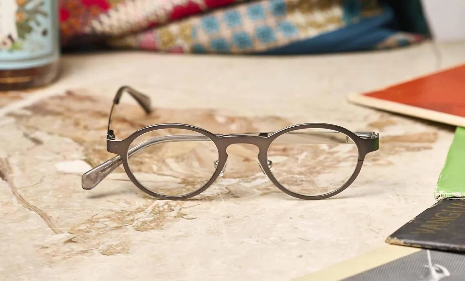eyebobs - Hard Wear | Premium Reading Glasses for Men and Women | Round Frame for Narrow Faces | Available in 0.0x - 4.0x