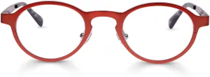 eyebobs - Hard Wear | Premium Reading Glasses for Men and Women | Round Frame for Narrow Faces | Available in 0.0x - 4.0x