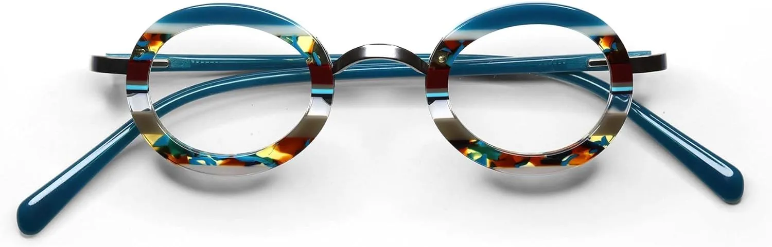 eyebobs - Pinhead | Premium Reading Glasses for Men and Women | Round Frame for Narrow Faces | Available in 0.0x - 4.0x