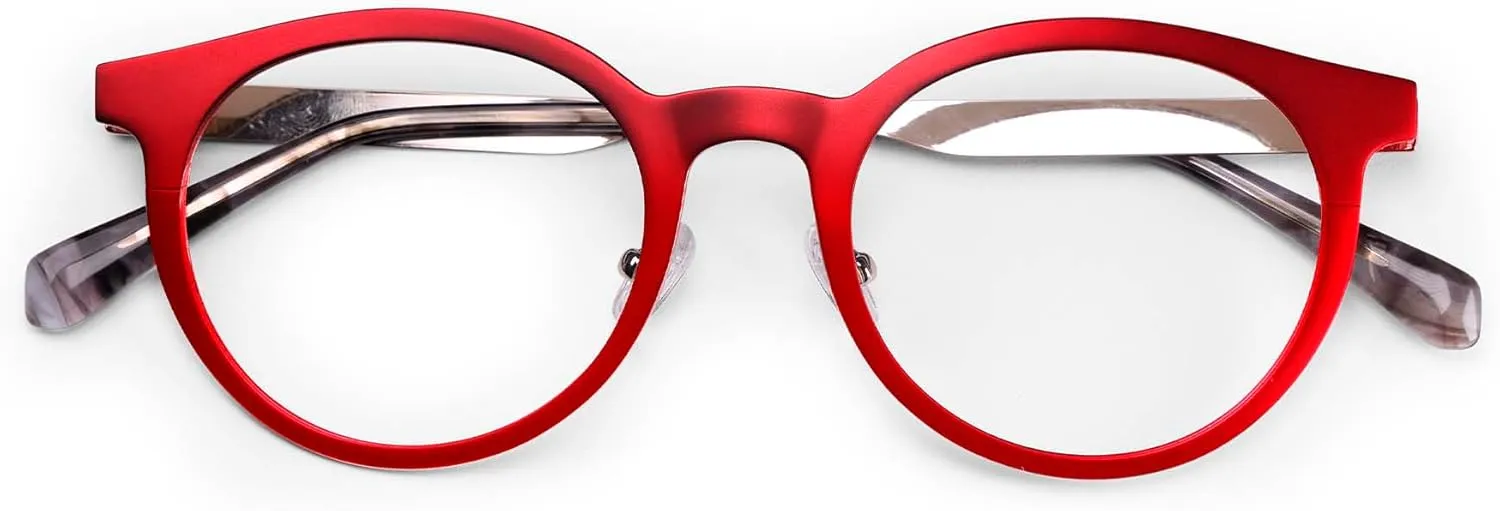 eyebobs - Steely Special | Premium Reading Glasses for Men and Women | Round Frame for Average Faces | Available in 0.0-4.0