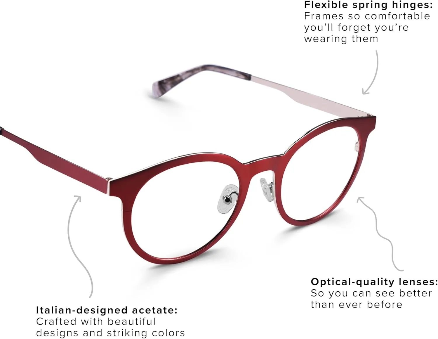 eyebobs - Steely Special | Premium Reading Glasses for Men and Women | Round Frame for Average Faces | Available in 0.0-4.0