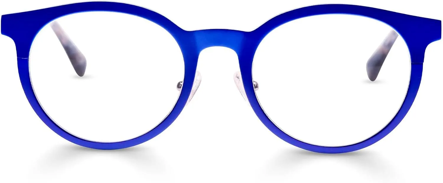 eyebobs - Steely Special | Premium Reading Glasses for Men and Women | Round Frame for Average Faces | Available in 0.0-4.0