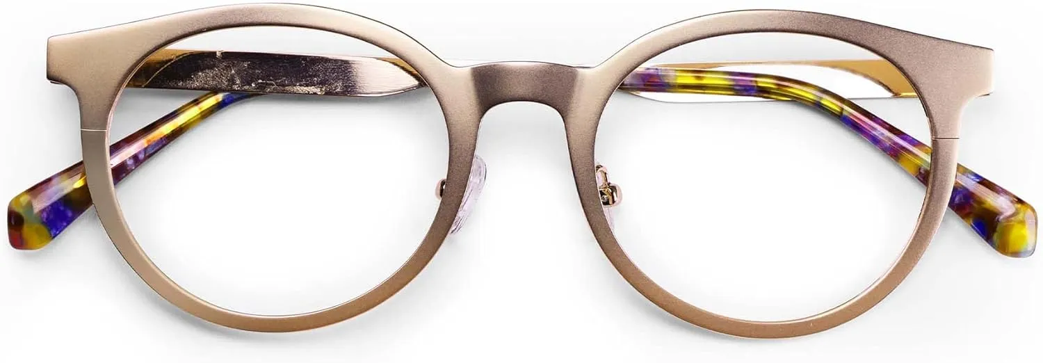 eyebobs - Steely Special | Premium Reading Glasses for Men and Women | Round Frame for Average Faces | Available in 0.0-4.0